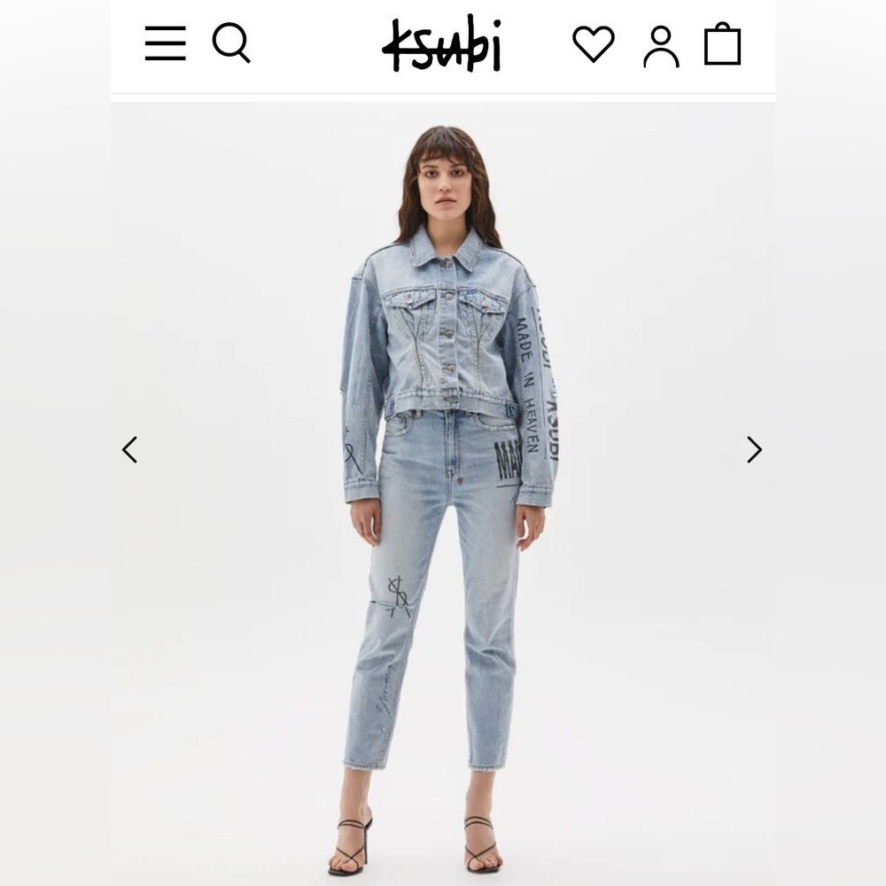 NWT KSUBI CHLOE WASTED X PRESSION JEANS 26
